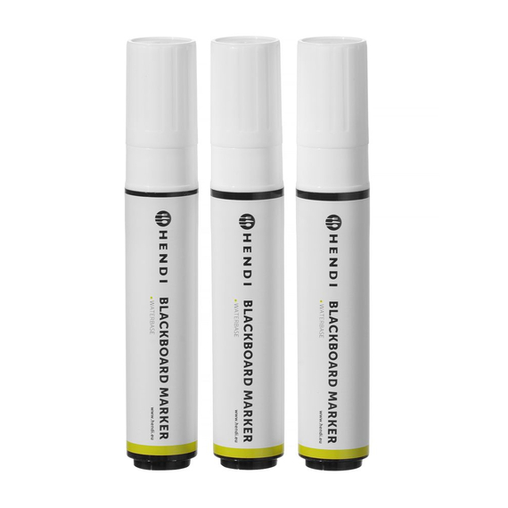 Hendi Kreidemarker 15 mm, 3x weiß, Bild 5