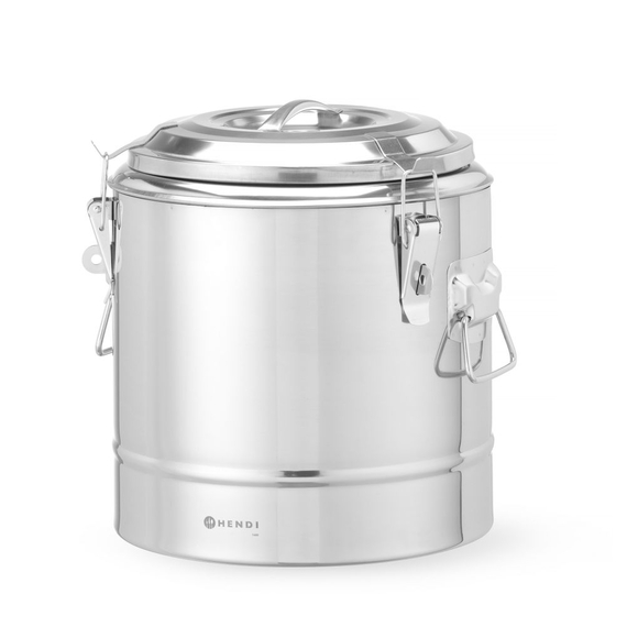 Hendi Isolierter tragbarer Behälter, Kitchen Line, 11L, Silber, ⌀300x(H)345mm, Bild 3