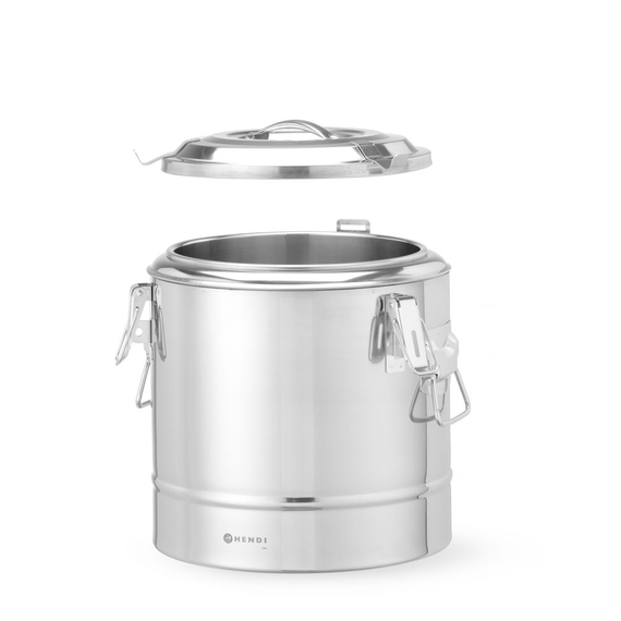 Hendi Isolierter tragbarer Behälter, Kitchen Line, 11L, Silber, ⌀300x(H)345mm, Bild 5
