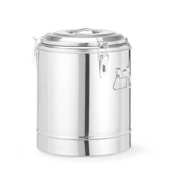 Hendi Isolierter tragbarer Behälter, Kitchen Line, 23L, Silber, ⌀350x(H)440mm, Bild 3