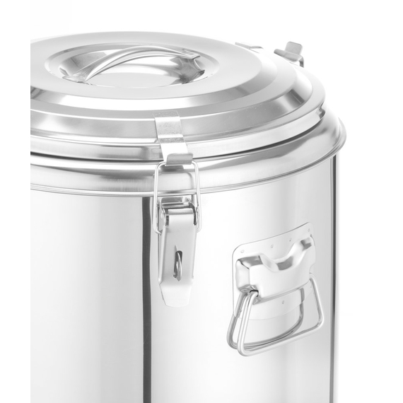 Hendi Isolierter tragbarer Behälter, Kitchen Line, 23L, Silber, ⌀350x(H)440mm, Bild 5