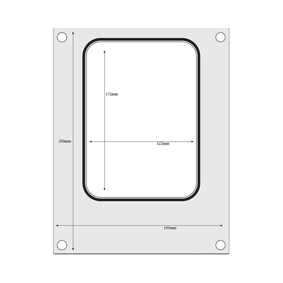 Hendi Matrize für Versiegelungsmaschine, ein Behälter (187x137 mm), Bild 3