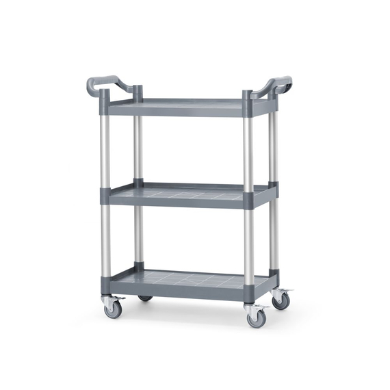 AmerBox Servierwagen aus Polypropylen mit 3 Fächern, klein, 800x420x(H)945mm, Bild 3
