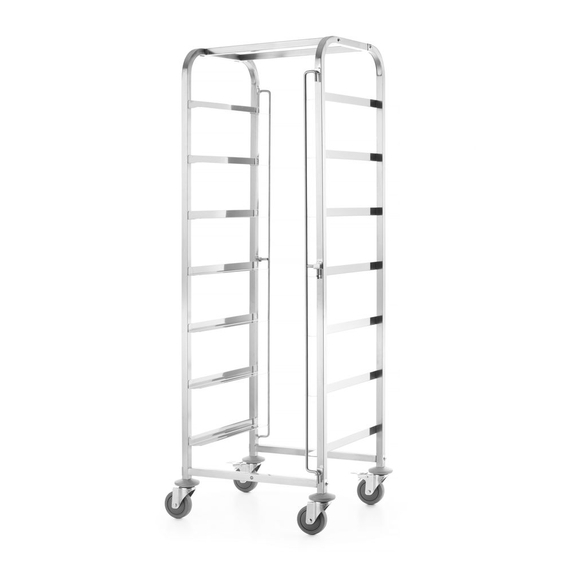 Hendi Transportwagen für Spülmaschinenkörbe - 7 Körbe à 500x500 mm, 615x560x(H)1710mm, Bild 3