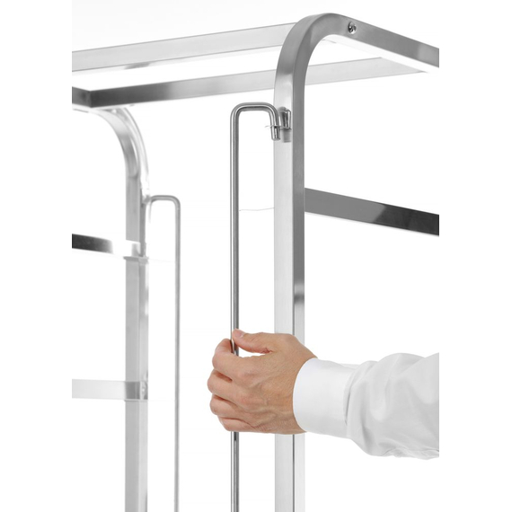 Hendi Transportwagen für Spülmaschinenkörbe - 7 Körbe à 500x500 mm, 615x560x(H)1710mm, Bild 7