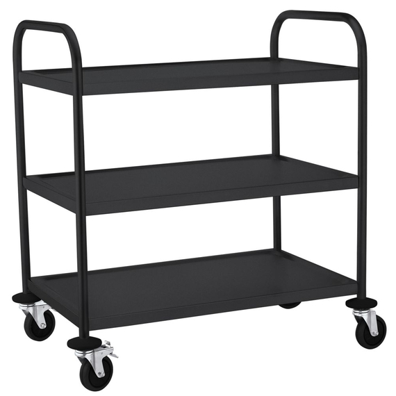 Hendi Servierwagen mattschwarz, 905x585x(H)945mm, Bild 7