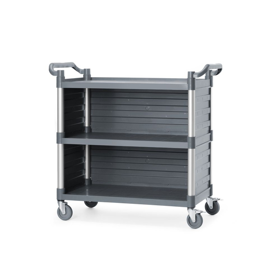 AmerBox Servierwagen aus Polypropylen mit Lagen, groß, Inklusive Regalseitenwände, 1010x500x(H)960mm, Bild 3