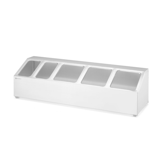 Hendi Halterung für Gastronorm-Behälter, 5 Fächer, 745x245x(H)215mm, Bild 3