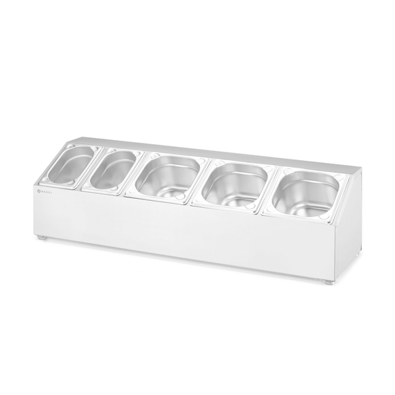 Hendi Halterung für Gastronorm-Behälter, 5 Fächer, 745x245x(H)215mm, Bild 7