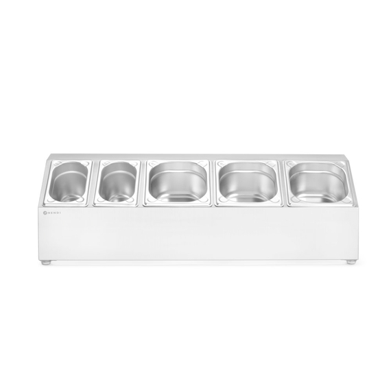Hendi Halterung für Gastronorm-Behälter, 5 Fächer, 745x245x(H)215mm, Bild 5