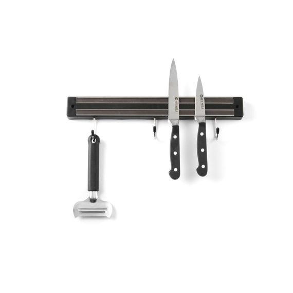 Hendi Messermagnetleiste mit Haken, 3 Haken, Schwarz, (L)340mm, Bild 3