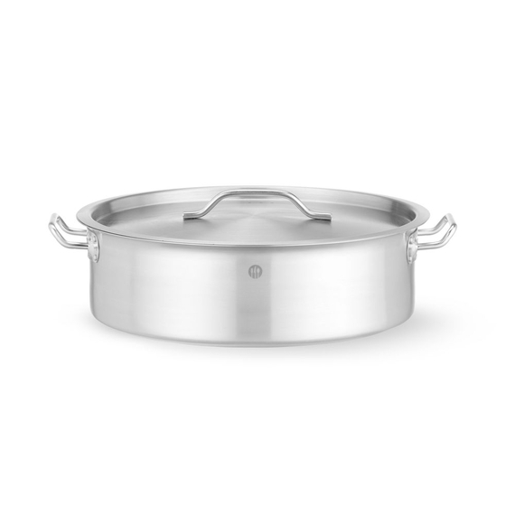 Hendi Kochtopf, niedrig - mit Deckel, 10,8L, ⌀360x(H)139mm, Bild 3