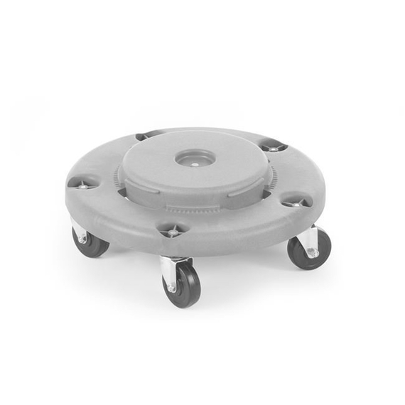 AmerBox Wagen für Abfalleimer rund, Passend für 691038, Hellgrau, ⌀455x(H)165mm, Bild 3