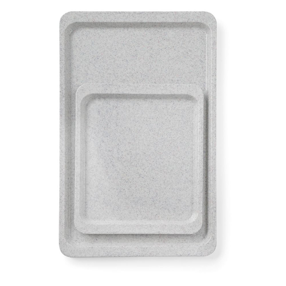 AmerBox Polyestertablett für Selbstbedienungsrestaurants, GN 1/2, Granit, 325x265mm, Bild 3