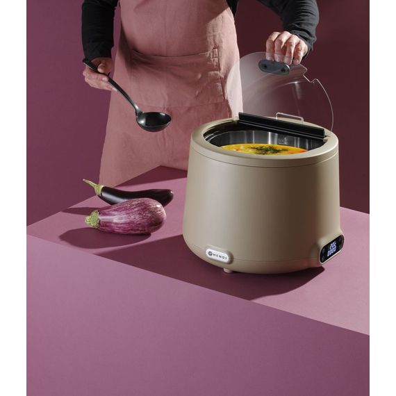 Hendi Suppenkessel UNIQ, designed by Robert Bronwasser, 8L, Beige, 220-240V/500W, ⌀365x(H)325mm, Bild 7