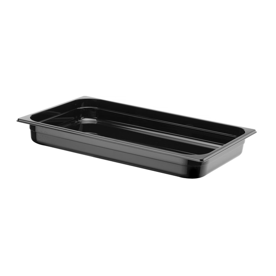 Hendi Gastronorm-Behälter 1/1, Profi Line, GN 1/1, 9L, Schwarz, 530x325x(H)65mm, Bild 3