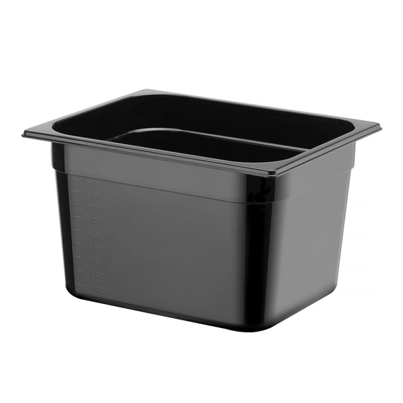 Hendi Gastronorm-Behälter 1/2, Profi Line, 12,5L, Schwarz, 325x265x(H)200mm, Bild 3