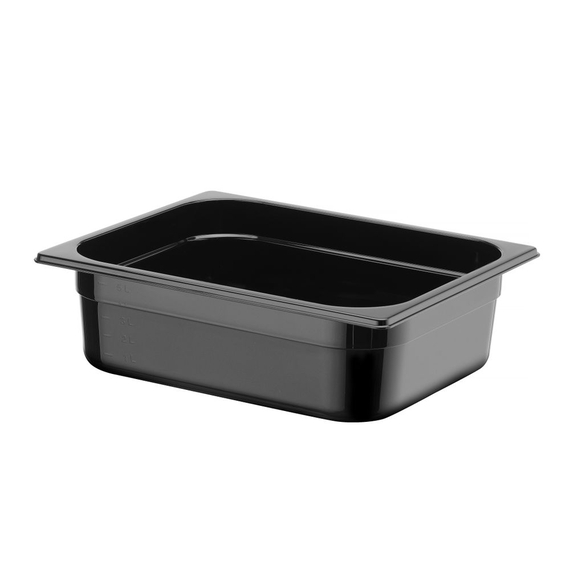 Hendi Gastronorm-Behälter 1/2, Profi Line, GN 1/2, 6,5L, Schwarz, 325x265x(H)100mm, Bild 3
