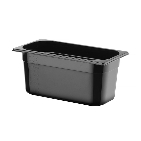 Hendi Gastronorm-Behälter 1/3, Profi Line, GN 1/3, 5,7L, Schwarz, 325x176x(H)150mm, Bild 3
