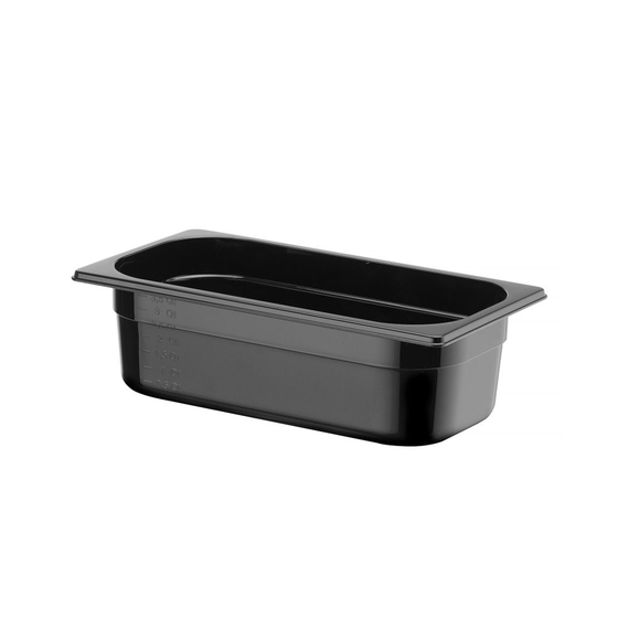Hendi Gastronorm-Behälter 1/3, Profi Line, GN 1/3, 4L, Schwarz, 325x176x(H)100mm, Bild 3