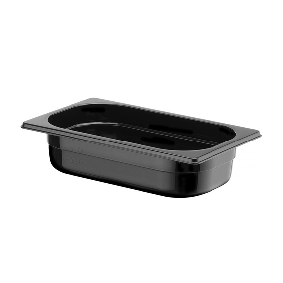 Hendi Gastronorm-Behälter 1/4, Profi Line, GN 1/4, 1,8L, Schwarz, 265x162x(H)65mm, Bild 3