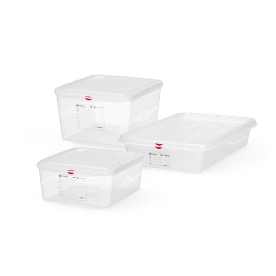 Hendi GN 2/3 Behälter, Polypropylen, GN 2/3, 9L, Transparent, 354x325x(H)100mm, Rechteckig, Bild 3