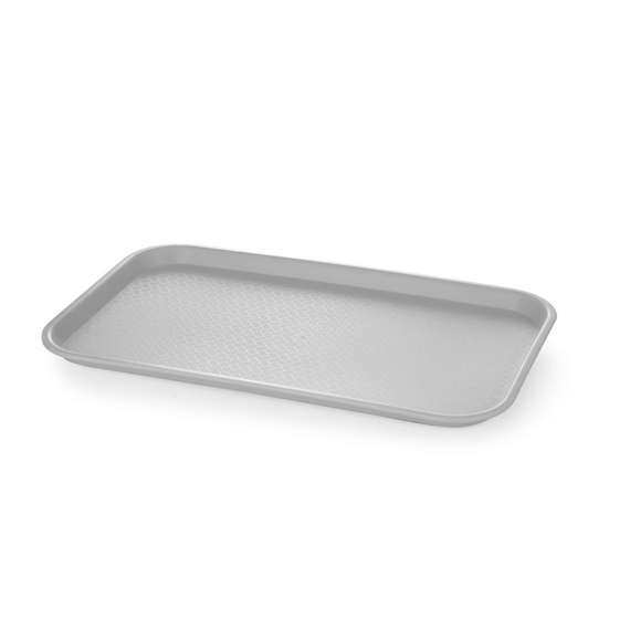 AmerBox Fast-Food-Tablett GN 1/1 Polypropylen, GN 1/1, Hellgrau, 530x325x(H)20mm, Bild 3