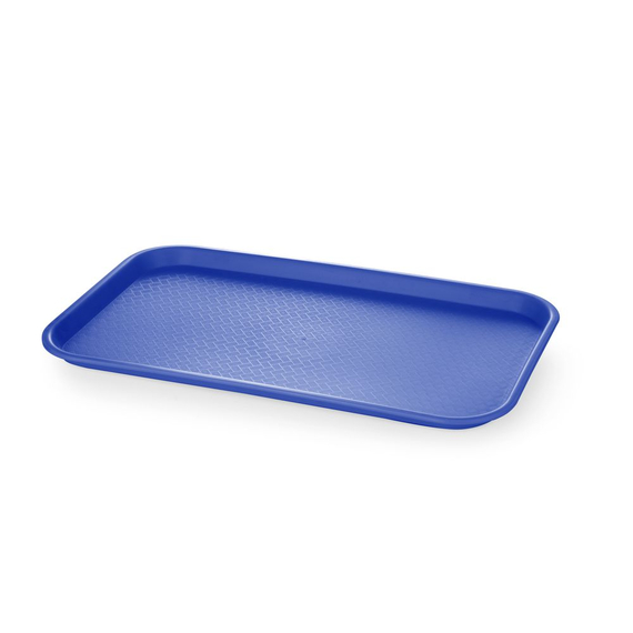 AmerBox Fast-Food-Tablett GN 1/1 Polypropylen, GN 1/1, Blau, 530x325x(H)20mm, Bild 3