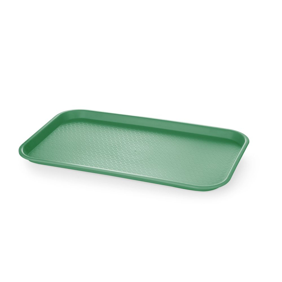 AmerBox Fast-Food-Tablett GN 1/1 Polypropylen, GN 1/1, Grün, 530x325x(H)20mm, Bild 3