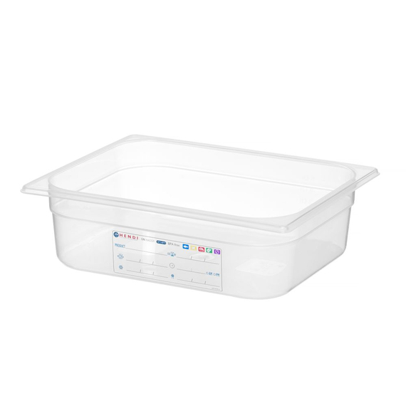 Hendi Gastronorm-Behälter 1/2, GN 1/2, 6,5L, Transparent, 325x265x(H)100mm, Bild 3
