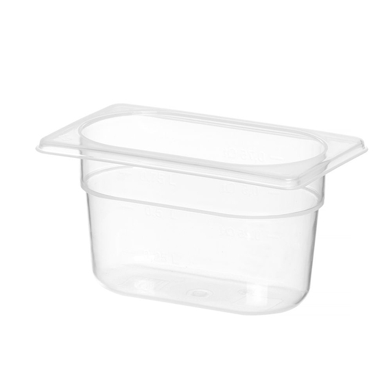 Hendi Gastronorm-Behälter 1/9, Profi Line, 1,0, GN 1/9, 1L, Transparent, 176x108x(H)100mm, Bild 3