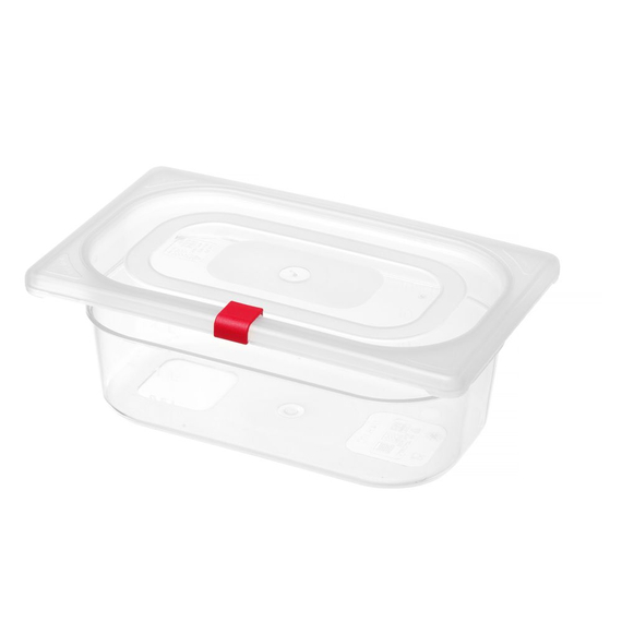 Hendi Farbcodierungsclips für HACCP-Aufbewahrungsbehälter, Rot, 12 Stk, Bild 3