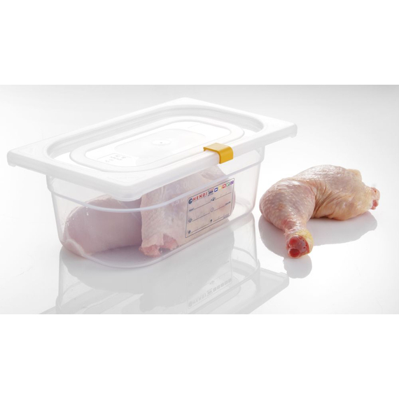 Hendi Farbcodierungsclips für HACCP-Aufbewahrungsbehälter, Gelb, 12 Stk, Bild 5