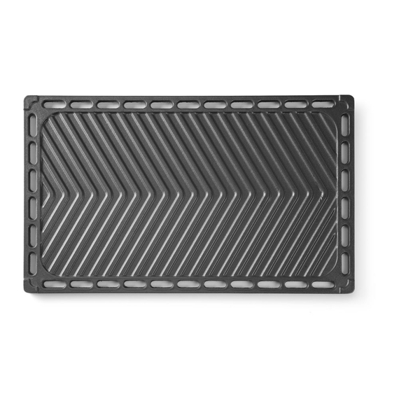 Hendi Gusseisen-Grillplatte, GN 1/1, 325x530mm, Bild 3