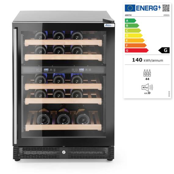 Arktic Weinkühlschrank mit 2 Zonen 144 Liter, Bild 5