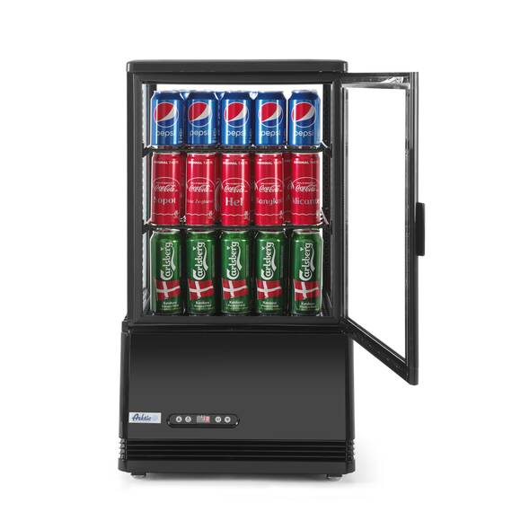 Arktic Aufsatz-Kühlvitrine 58 Liter, schwarz, Farbe: Schwarz, Inhalt: 58 Liter, Bild 2