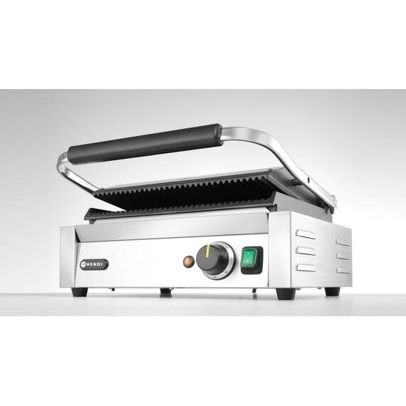 Hendi Kontaktgrill Panini, gerillt, Grillfläche: Gerillt, Bild 8