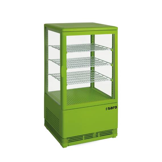 SARO Mini-Umluftkühlvitrine SC 70 grün, Inhalt: 70 Liter, Farbe: Grün