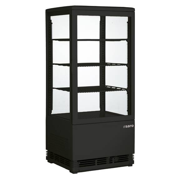 SARO Kühlvitrine SC 80 schwarz, Inhalt: 80 Liter, Farbe: Schwarz