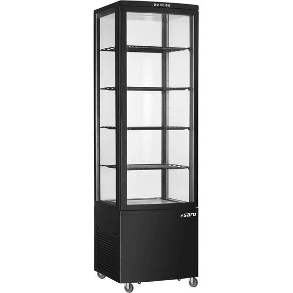 SARO Kühlvitrine, 235 Liter SVEN schwarz, Farbe: Schwarz