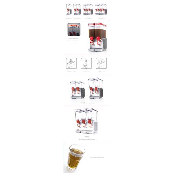 Ugolini Arctic Deluxe 20/3 AA Getränkedispenser, Ausführung: Deluxe 20/3 AA, Bild 4