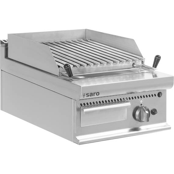 SARO Gas-Lavasteingrill Tisch E7/BS1BB