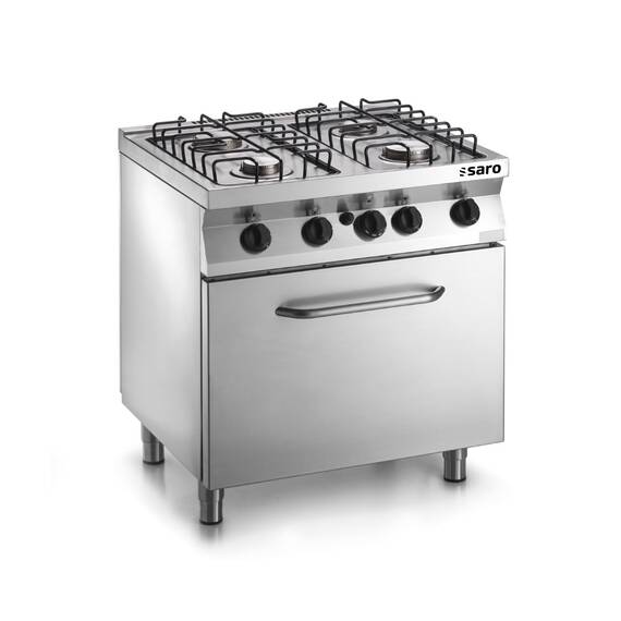 SARO Fast-Serie Gasherd mit Gasbackofen F7/FUG4LO