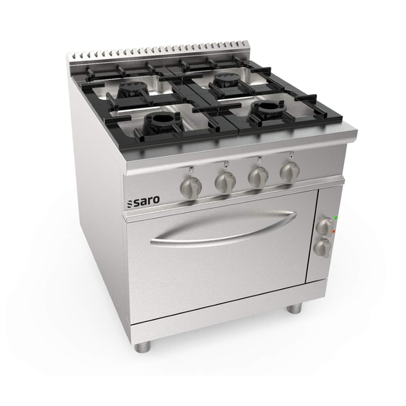 SARO Gasherd +Elektroofen 4 Brenner Modell LQ / CUG4NE