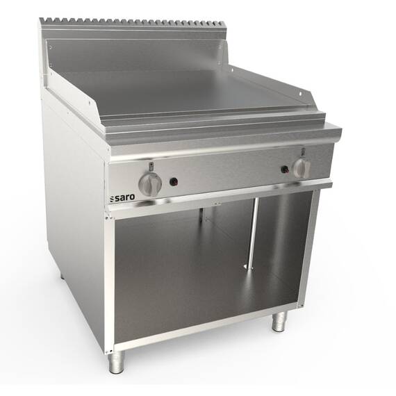 SARO Gasgriddleplatte 800mm breit Standgerät glatt LQ