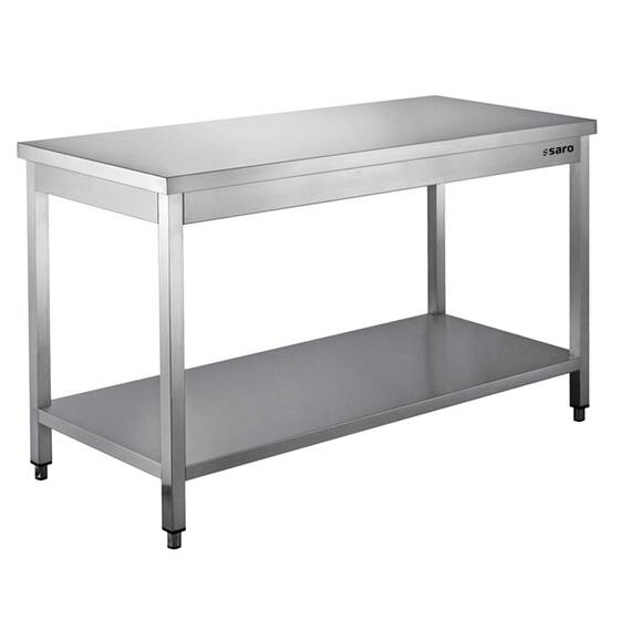 SARO Edelstahltisch zerl. Unterblatt - B 1200 x T 700