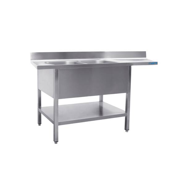 SARO Spülcenter 2 Becken, links - B 1600 x T 700