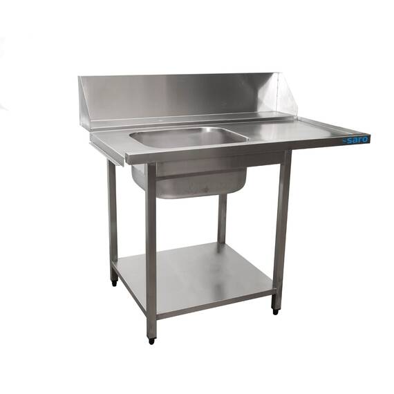 SARO Zulauftisch Spülmaschine links 1 Becken 1200mm