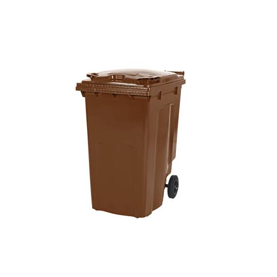 SARO 2 Rad Müllgroßbehälter 240 Liter  -braun- MGB240BR