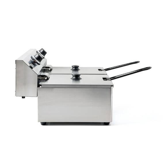 Hendi Fritteuse Kitchen Line 2 x 6 Liter, Inhalt: 12 Liter, Bild 4